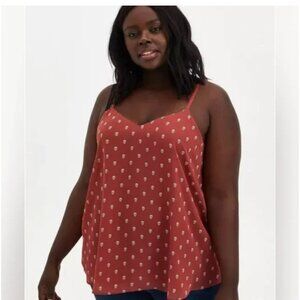 Torrid Red Skull Print Swing Cami